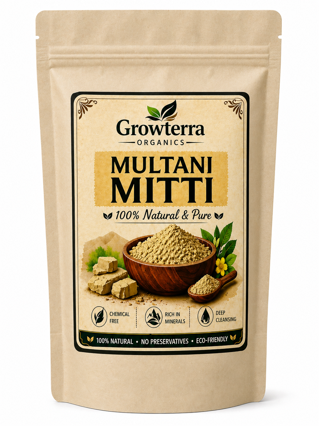 Multani Mitti — organic powder by Growterra