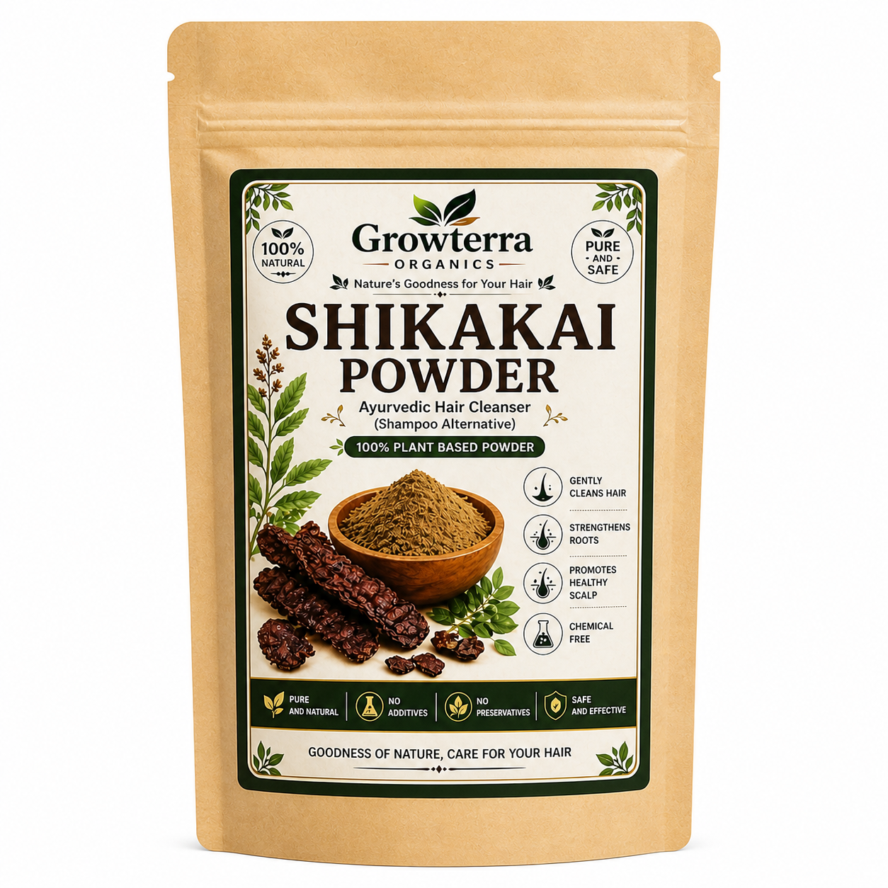 Shikakai Powder — organic powder by Growterra